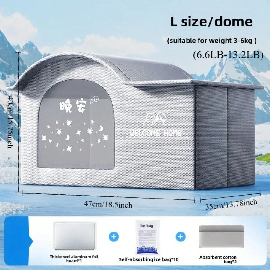 Casa refrigerante para gatos y perros