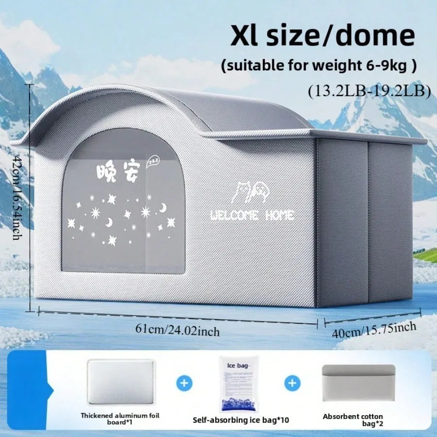 Casa refrigerante para gatos y perros