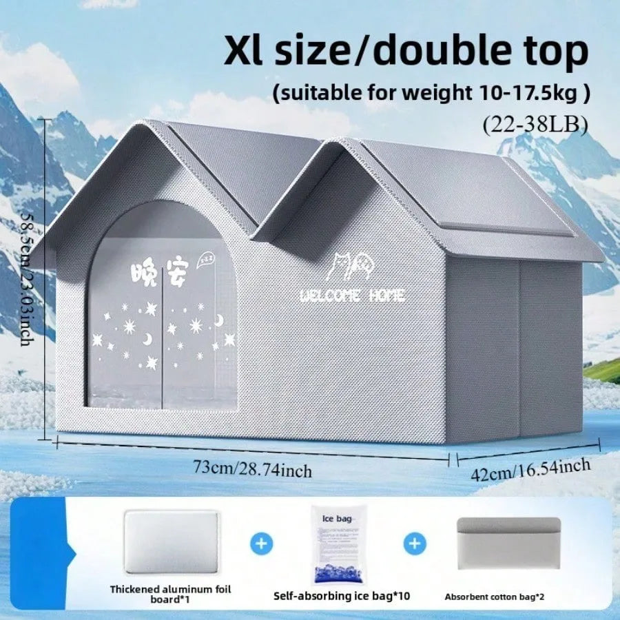 Casa refrigerante para gatos y perros