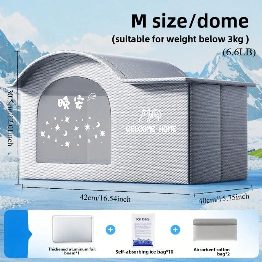 Casa refrigerante para gatos y perros